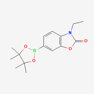 3-Ethyl-6-(4,4,5,5-tetramethyl-1,3,2-dioxaborolan-2-yl)benzo[d]oxazol-2(3H)-one