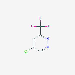 molecular formula C5H2ClF3N2 B15090465 5-Chloro-3-(trifluoromethyl)pyridazine 