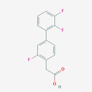 molecular formula C14H9F3O2 B15090523 3,2',3'-Trifluorobiphenyl-4-acetic acid 