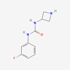 molecular formula C10H12FN3O B15090565 3-(Azetidin-3-yl)-1-(3-fluorophenyl)urea 