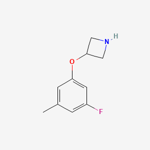 molecular formula C10H12FNO B15090577 3-(3-Fluoro-5-methylphenoxy)azetidine 