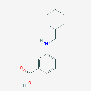 molecular formula C14H19NO2 B15090581 3-[(Cyclohexylmethyl)amino]benzoic acid 