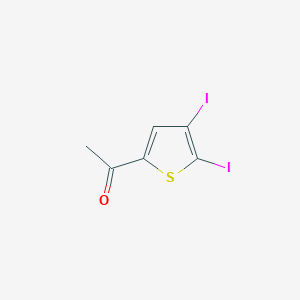 molecular formula C6H4I2OS B15090588 1-(4,5-Diiodothiophen-2-yl)ethanone 