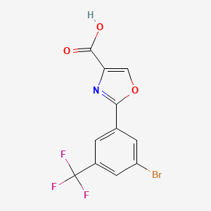 2-(3-Bromo-5-(trifluoromethyl)phenyl)oxazole-4-carboxylic acid