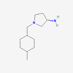 molecular formula C12H24N2 B15090673 (3S)-1-[(4-Methylcyclohexyl)methyl]pyrrolidin-3-amine 