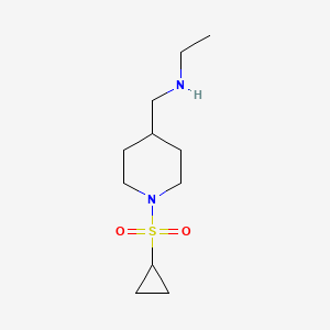 {[1-(Cyclopropanesulfonyl)piperidin-4-yl]methyl}(ethyl)amine