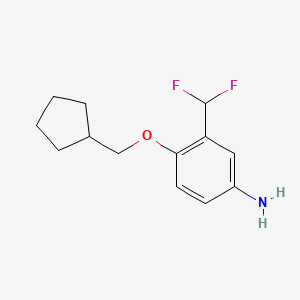 4-(Cyclopentylmethoxy)-3-(difluoromethyl)aniline