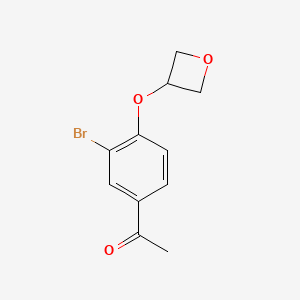 1-[3-Bromo-4-(oxetan-3-yloxy)phenyl]ethan-1-one