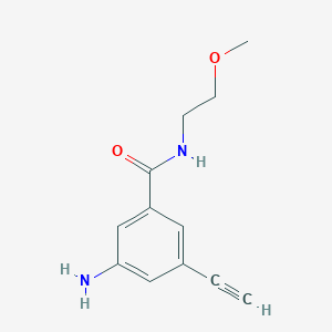 3-Amino-5-ethynyl-N-(2-methoxyethyl)benzamide