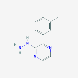 molecular formula C11H12N4 B15090798 2-Hydrazinyl-3-(m-tolyl)pyrazine 