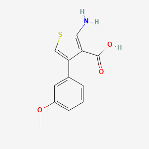 molecular formula C12H11NO3S B15090799 2-Amino-4-(3-methoxyphenyl)thiophene-3-carboxylic acid 