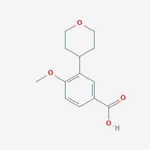 4-Methoxy-3-(tetrahydro-2H-pyran-4-yl)benzoic acid