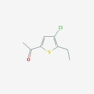 molecular formula C8H9ClOS B15090813 1-(4-Chloro-5-ethylthiophen-2-yl)ethanone 