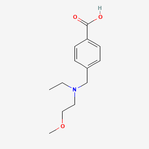 molecular formula C13H19NO3 B15090833 4-((Ethyl(2-methoxyethyl)amino)methyl)benzoic acid 