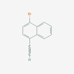 molecular formula C12H7Br B15090852 1-Bromo-4-ethynylnaphthalene 