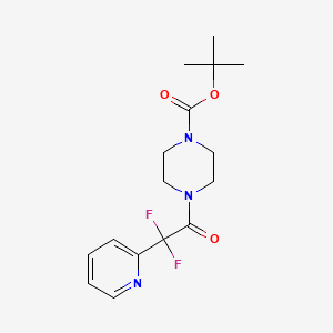 molecular formula C16H21F2N3O3 B15090853 4-[Difluoro(pyridin-2-yl)acetyl]piperazine, N1-BOC protected CAS No. 1159512-43-2