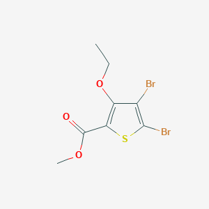 molecular formula C8H8Br2O3S B15090877 Methyl 4,5-dibromo-3-ethoxythiophene-2-carboxylate 