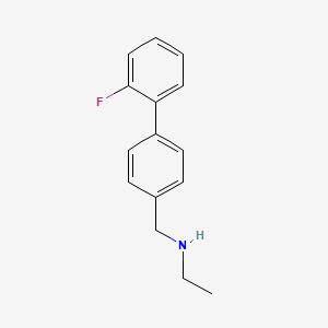 Ethyl({[4-(2-fluorophenyl)phenyl]methyl})amine