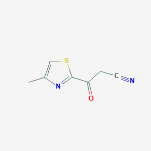 molecular formula C7H6N2OS B15090888 3-(4-Methylthiazol-2-YL)-3-oxopropanenitrile 