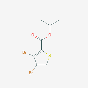 molecular formula C8H8Br2O2S B15090903 Isopropyl 3,4-dibromothiophene-2-carboxylate 