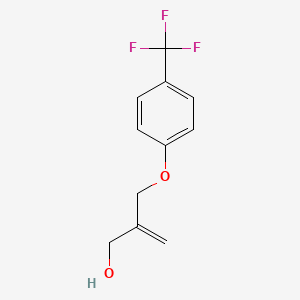 molecular formula C11H11F3O2 B15090924 2-(4-Trifluoromethyl-phenoxymethyl)-prop-2-en-1-ol 