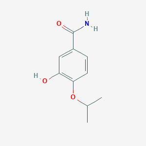 molecular formula C10H13NO3 B15090941 3-Hydroxy-4-isopropoxybenzamide 