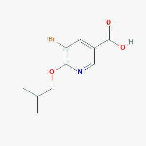 molecular formula C10H12BrNO3 B15090950 5-Bromo-6-isobutoxynicotinic acid 