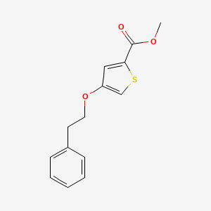 molecular formula C14H14O3S B15090955 Methyl 4-phenethoxythiophene-2-carboxylate 