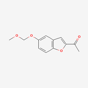 molecular formula C12H12O4 B15090968 1-[5-(Methoxymethoxy)-1-benzofuran-2-yl]ethan-1-one 