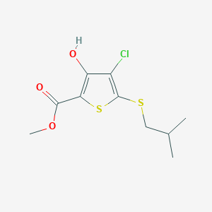 Methyl 4-chloro-3-hydroxy-5-(isobutylthio)thiophene-2-carboxylate