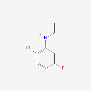 molecular formula C8H9ClFN B15091015 2-Chloro-N-ethyl-5-fluoroaniline 