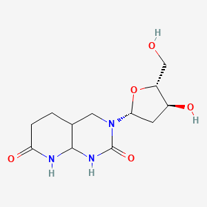 3-[(2R,4S,5R)-4-hydroxy-5-(hydroxymethyl)oxolan-2-yl]-4,4a,5,6,8,8a-hexahydro-1H-pyrido[2,3-d]pyrimidine-2,7-dione