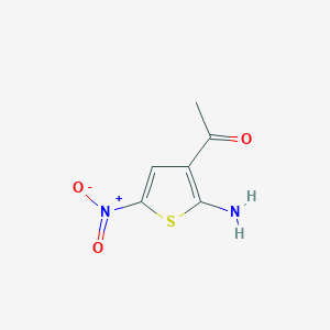 molecular formula C6H6N2O3S B15091034 Ethanone, 1-(2-amino-5-nitro-3-thienyl)- CAS No. 122063-37-0