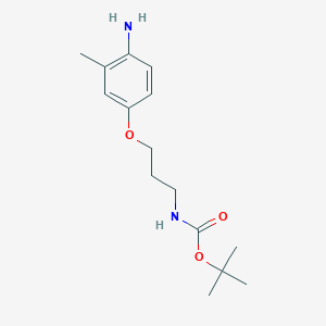 molecular formula C15H24N2O3 B15091055 [3-(4-Amino-3-methyl-phenoxy)-propyl]-carbamic acid tert-butyl ester 