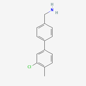 molecular formula C14H14ClN B15091080 [4-(3-Chloro-4-methylphenyl)phenyl]methanamine 