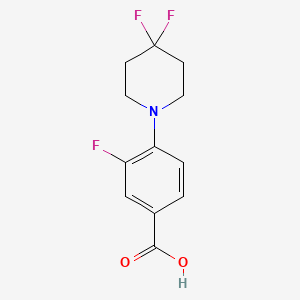 4-(4,4-Difluoropiperidin-1-yl)-3-fluorobenzoic acid