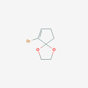 molecular formula C7H9BrO2 B15091097 6-Bromo-1,4-dioxaspiro[4.4]non-6-ene CAS No. 68241-78-1