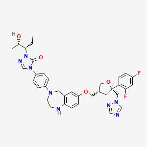 molecular formula C36H40F2N8O4 B15091104 Posaconazole Benzodiazepine Impurity 