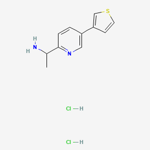 1-(5-(Thiophen-3-yl)pyridin-2-yl)ethanamine dihydrochloride