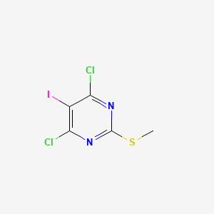 molecular formula C5H3Cl2IN2S B1509112 4,6-Dichloro-5-iodo-2-(methylthio)pyrimidine CAS No. 917895-51-3