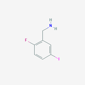 molecular formula C7H7FIN B15091126 2-Fluoro-5-iodobenzylamine 