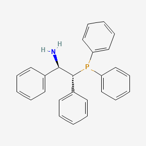 molecular formula C26H24NP B1509113 (1R,2R)-2-(Diphenylphosphino)-1,2-diphenylethanamine CAS No. 1091606-68-6