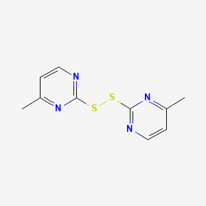 molecular formula C10H10N4S2 B15091151 4-Methyl-2-[(4-methylpyrimidin-2-yl)disulfanyl]pyrimidine 