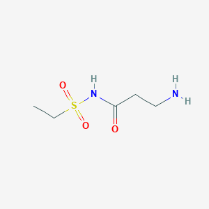 molecular formula C5H12N2O3S B15091198 3-Amino-N-(ethanesulfonyl)propanamide 