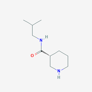 molecular formula C10H20N2O B15091258 (3R)-N-(2-methylpropyl)piperidine-3-carboxamide 