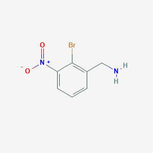 molecular formula C7H7BrN2O2 B15091266 (2-Bromo-3-nitrophenyl)methanamine 