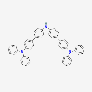 molecular formula C48H35N3 B1509127 3,6-Bis[4-(diphenylamino)phenyl]-9H-carbazole CAS No. 885665-26-9