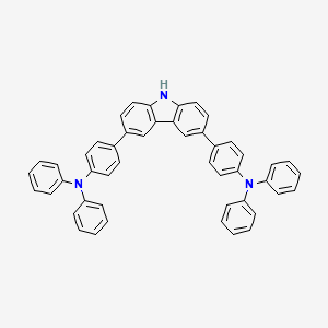 molecular formula C48H35N3 B1509127 3,6-双[4-(二苯氨基)苯基]-9H-咔唑 CAS No. 885665-26-9