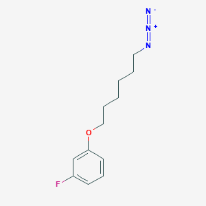 molecular formula C12H16FN3O B15091284 1-((6-Azidohexyl)oxy)-3-fluorobenzene 