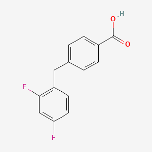 molecular formula C14H10F2O2 B15091287 4-(2,4-Difluorobenzyl)benzoic acid 